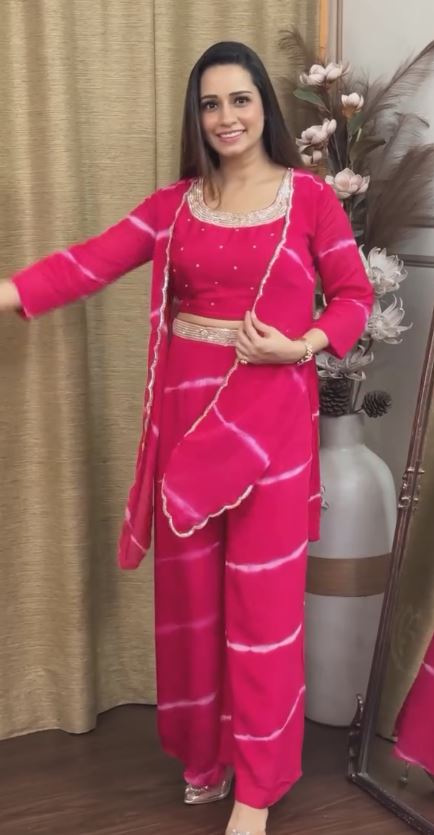 Embroidered Thread Work Ready to Wear Suit & Blouse With Dupatta