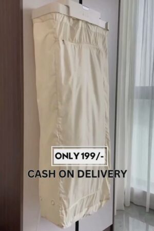 🧺 Foldable Electric Clothes Dryer with Warm Air Technology | Portable Hanging Garment Drying Machine – Beige | Only ₹199/-