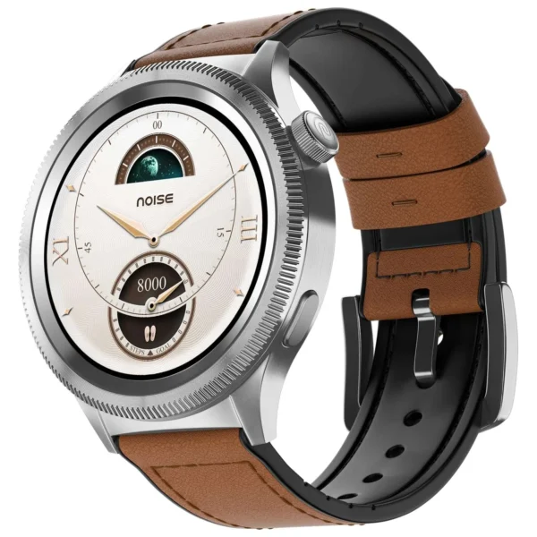 Noise Newly Launched Halo 2 Smart Watch 1st Ever Functional Rotating Dial (Axe-Cut Bezel), 1.43" AMOLED, Stainless Steel Build, Custom Transition
