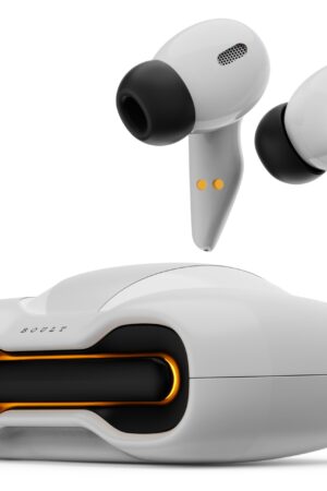 Boult Audio UFO Truly Wireless in Ear Earbuds with 48H Playtime, Built-in App Support, 45ms Low Latency Gaming, 4 Mics ENC, Breathing LEDs, 13mm Bass