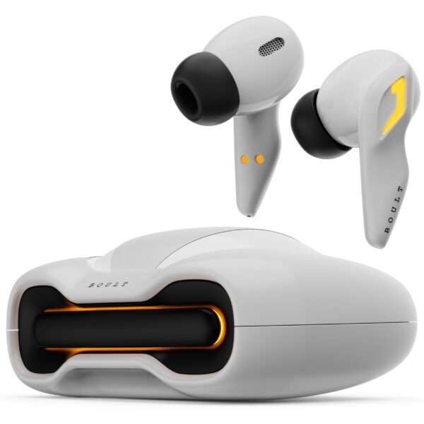 Boult Audio UFO Truly Wireless in Ear Earbuds with 48H Playtime, Built-in App Support, 45ms Low Latency Gaming, 4 Mics ENC, Breathing LEDs, 13mm Bass
